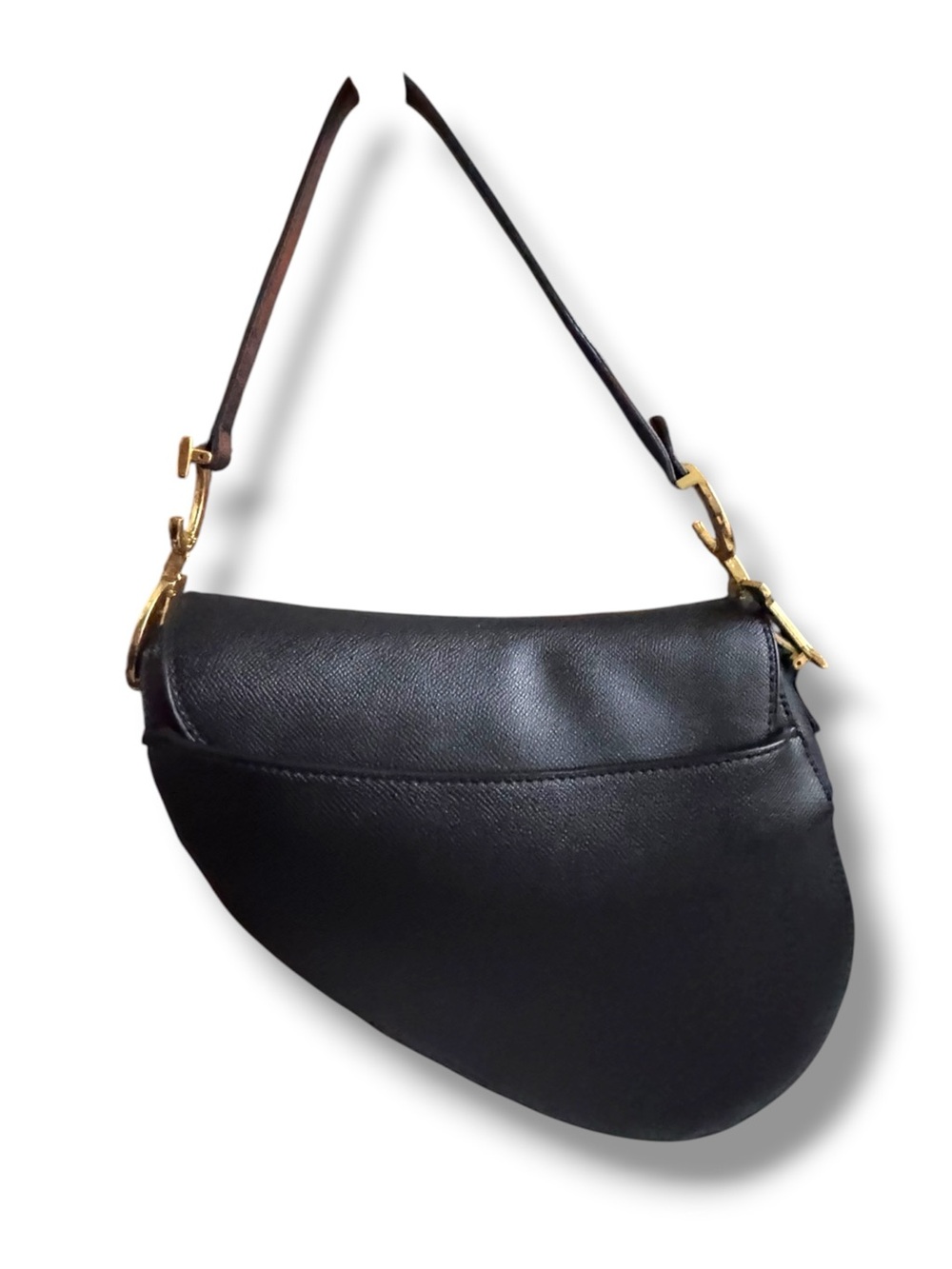Dior Black Saddle Bag - Picture 5 of 9